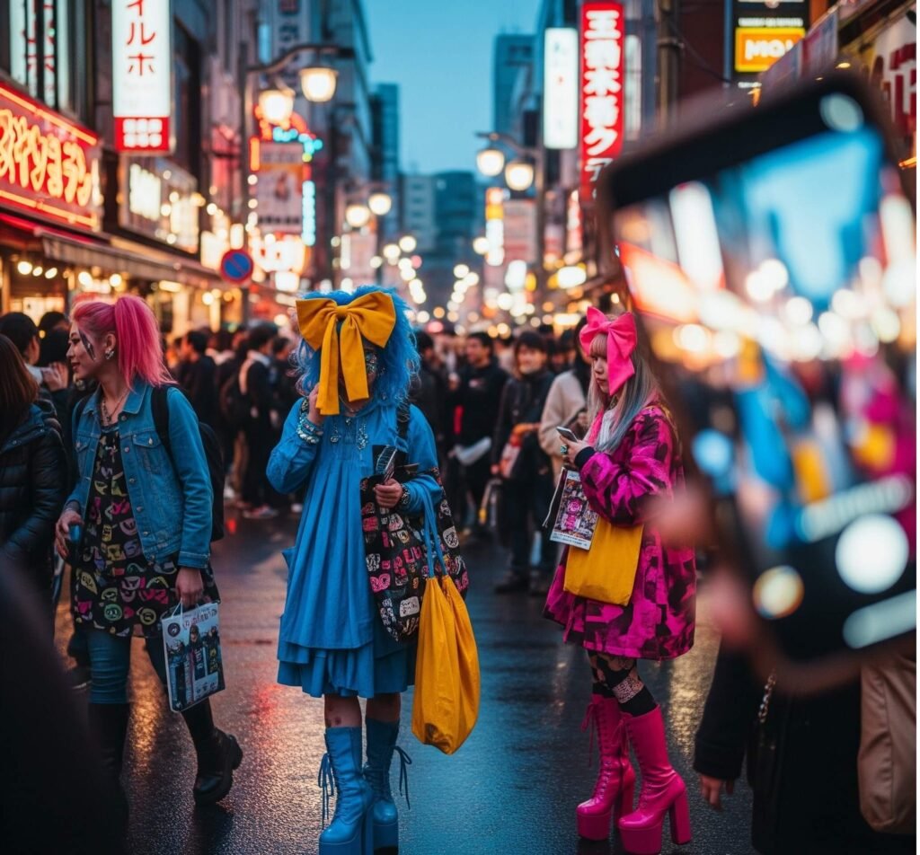 Harajuku Street Style at Dusk