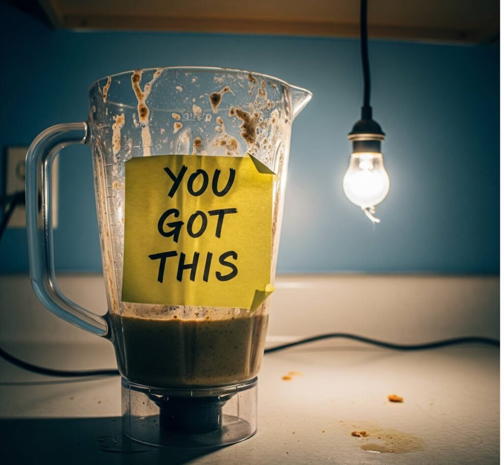 Gritty Morning Smoothie Struggle
