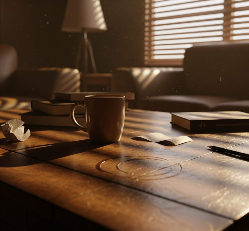 A Messy Coffee Table, Mid-Clean