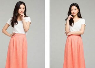 Skirt Over Pants? Why This Y2K Trend Is Making a Comeback Model in stylish skirt over pants