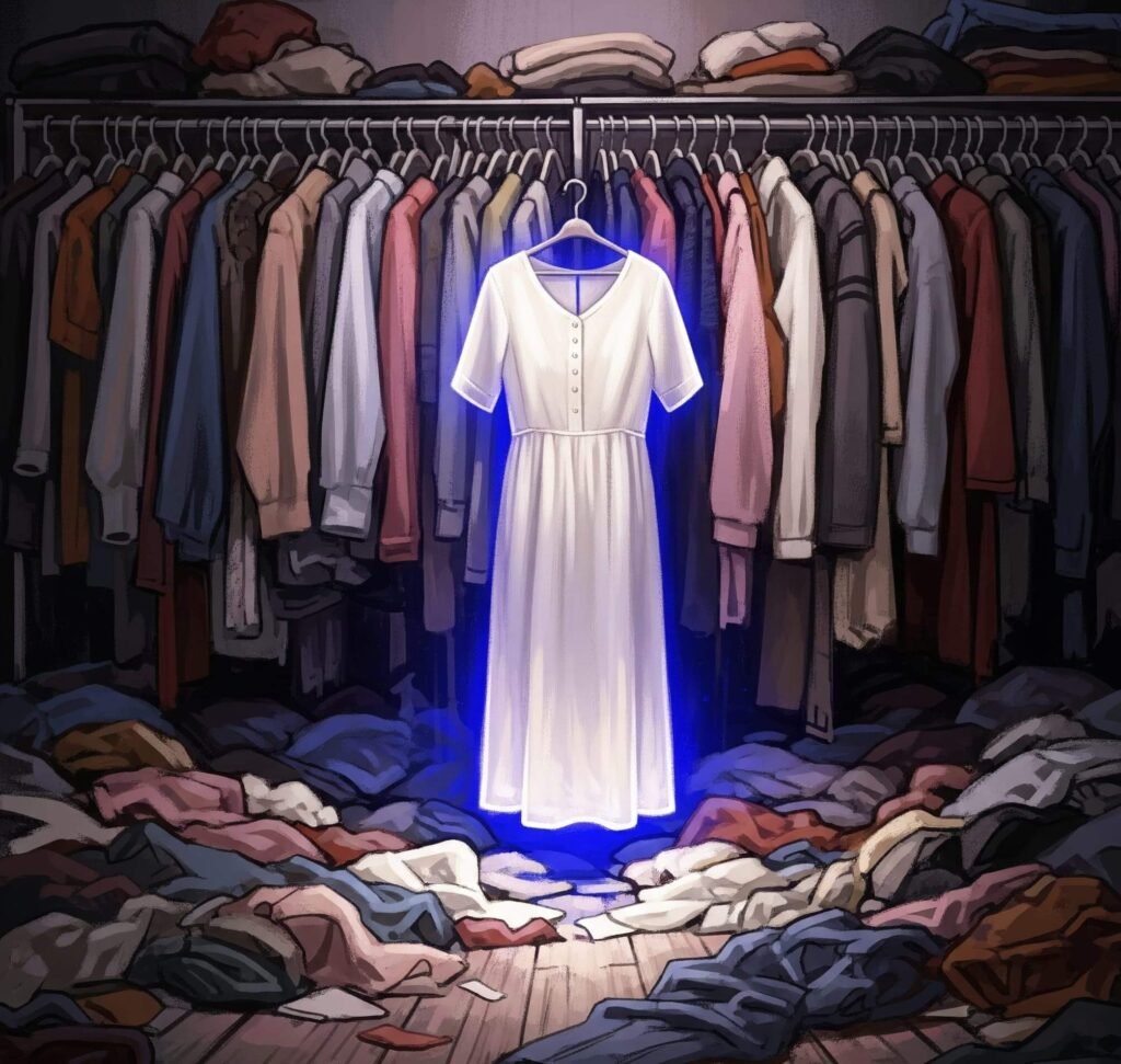 Chaos and Calm: A Slow Fashion Dress in a Thrift Store