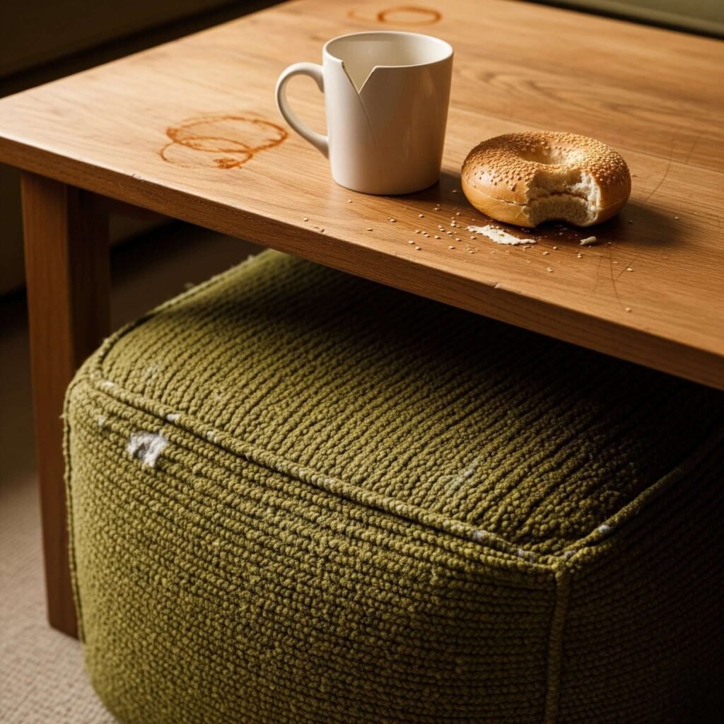 Bouclé Ottoman Find