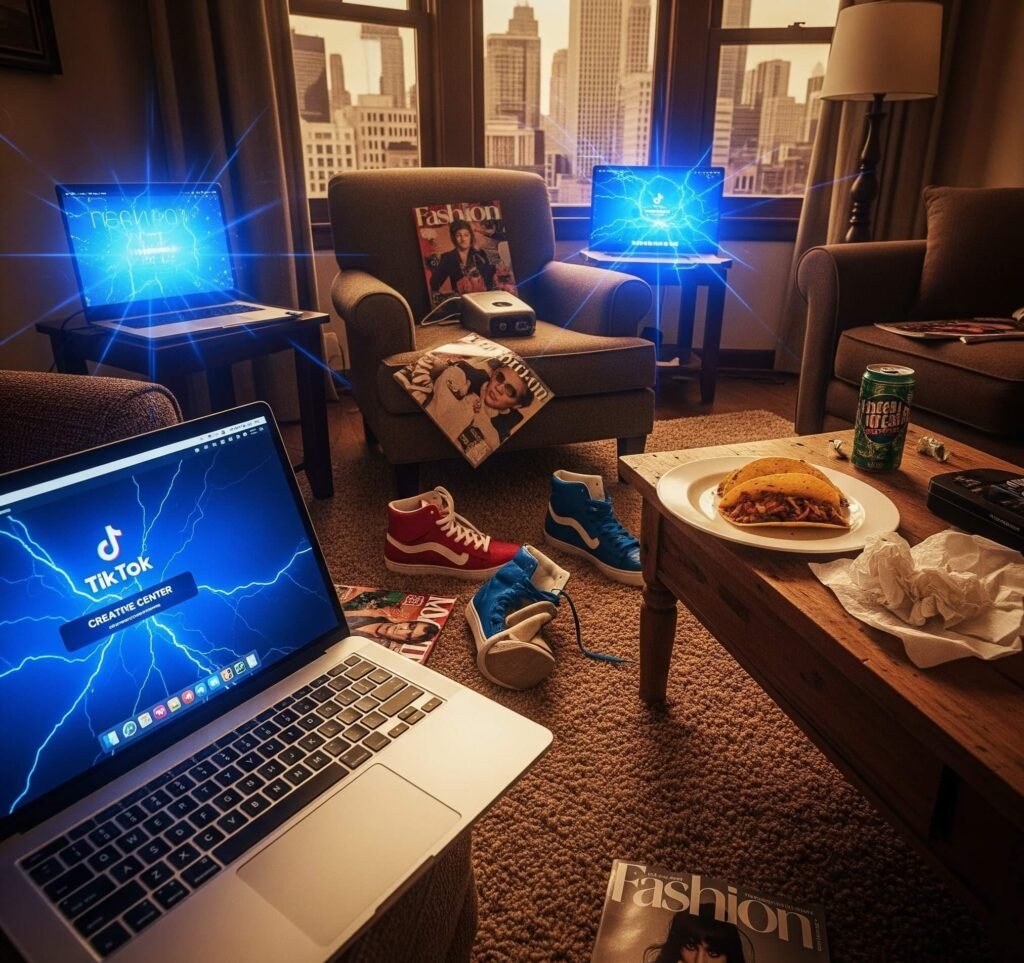 Retro Living Room TikTok Creative Center Messy Life