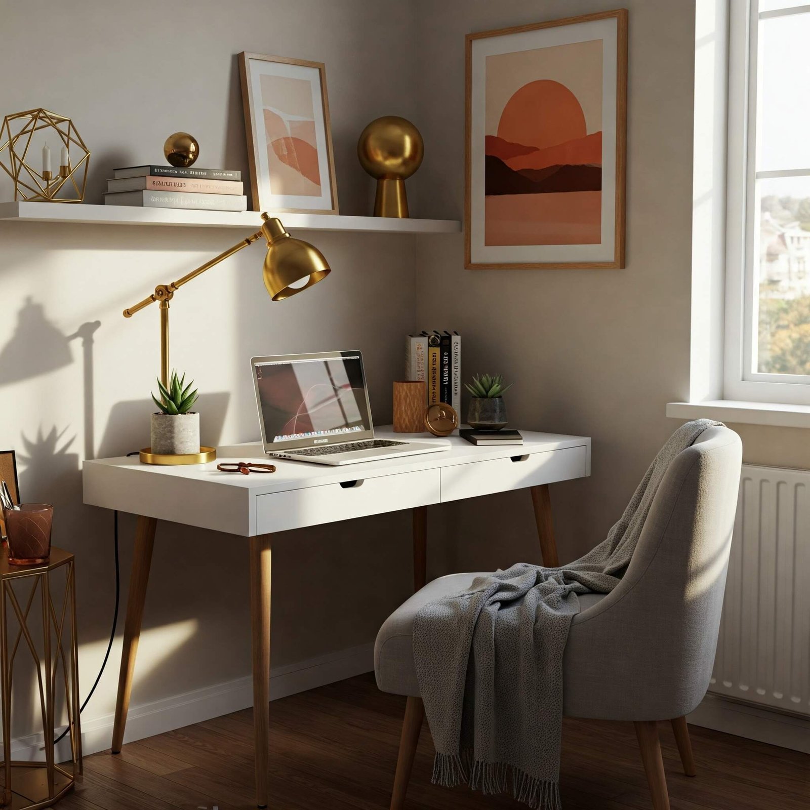 Cozy Home Office Ideas for Small Spaces That Feel Luxe Cozy Luxe Small Home Offic