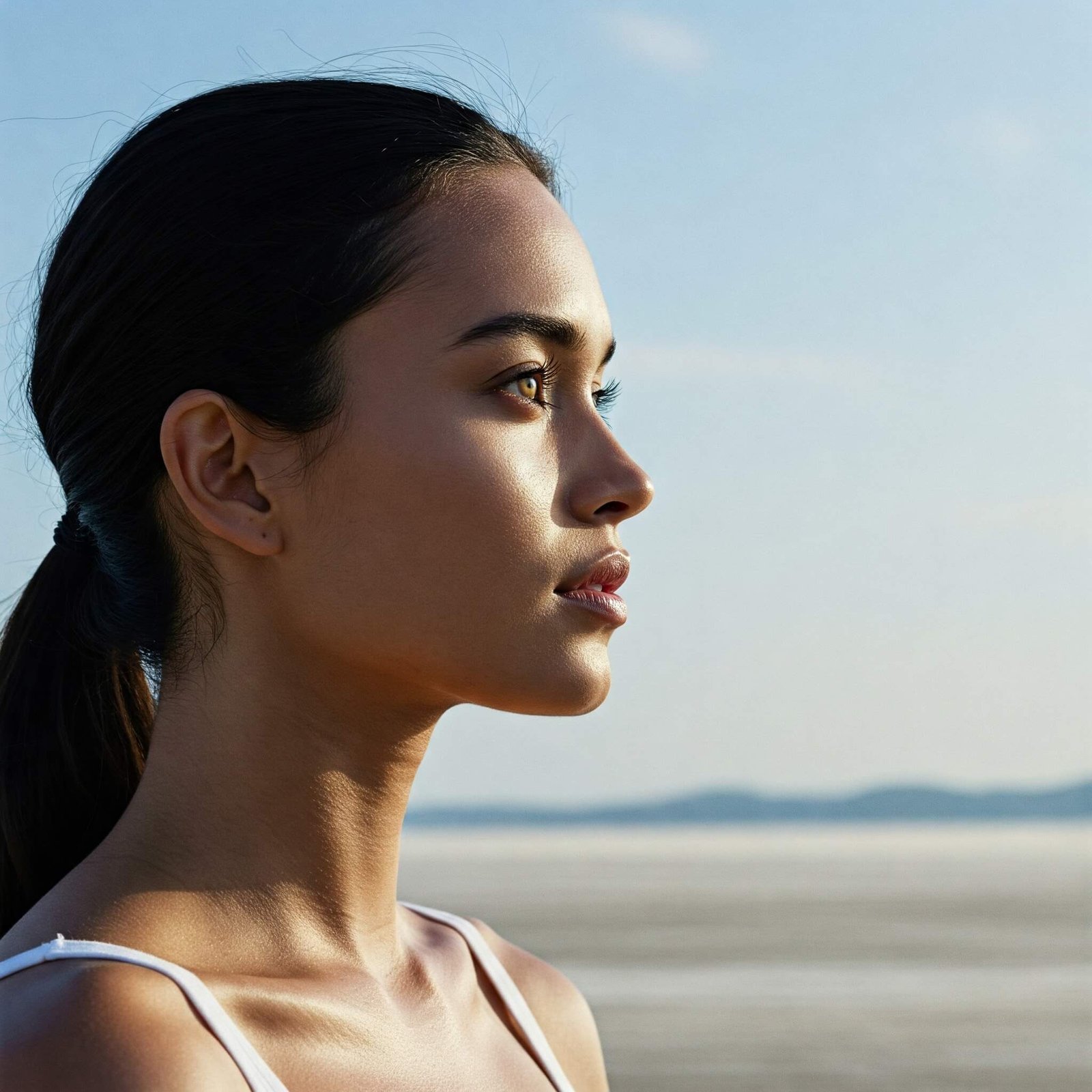 Why Daily Affirmations for Women Save My Chaotic Mornings Confident woman gazing at horizon.